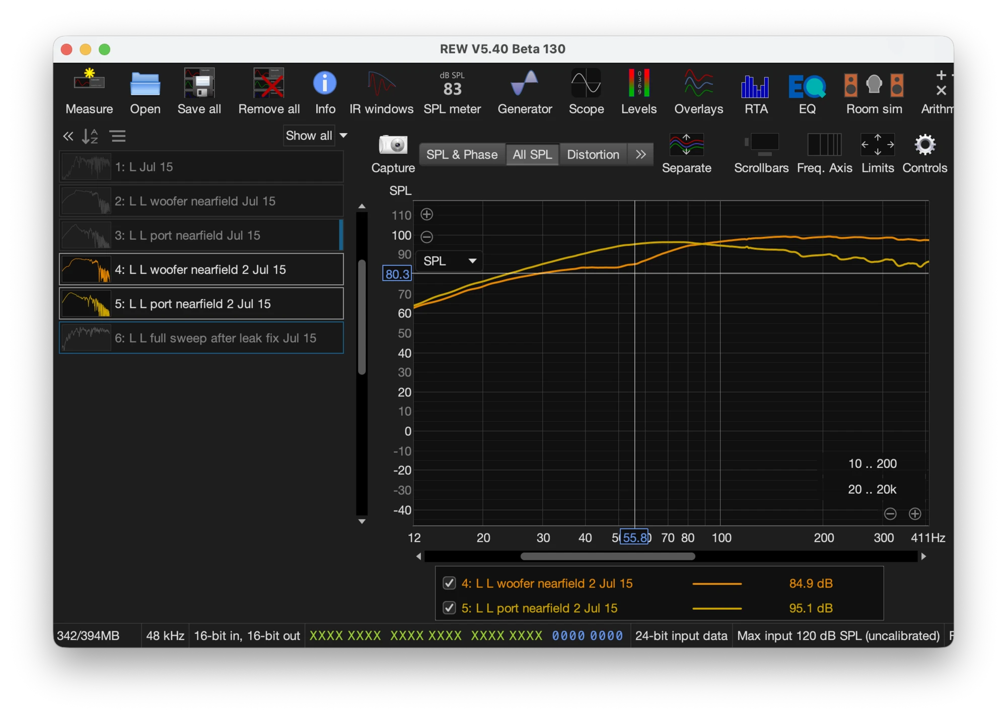 REW nearfield measurement